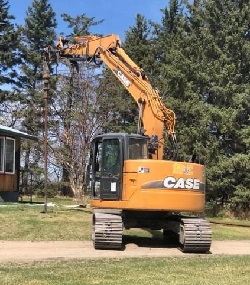 Case Installing Screwpiles